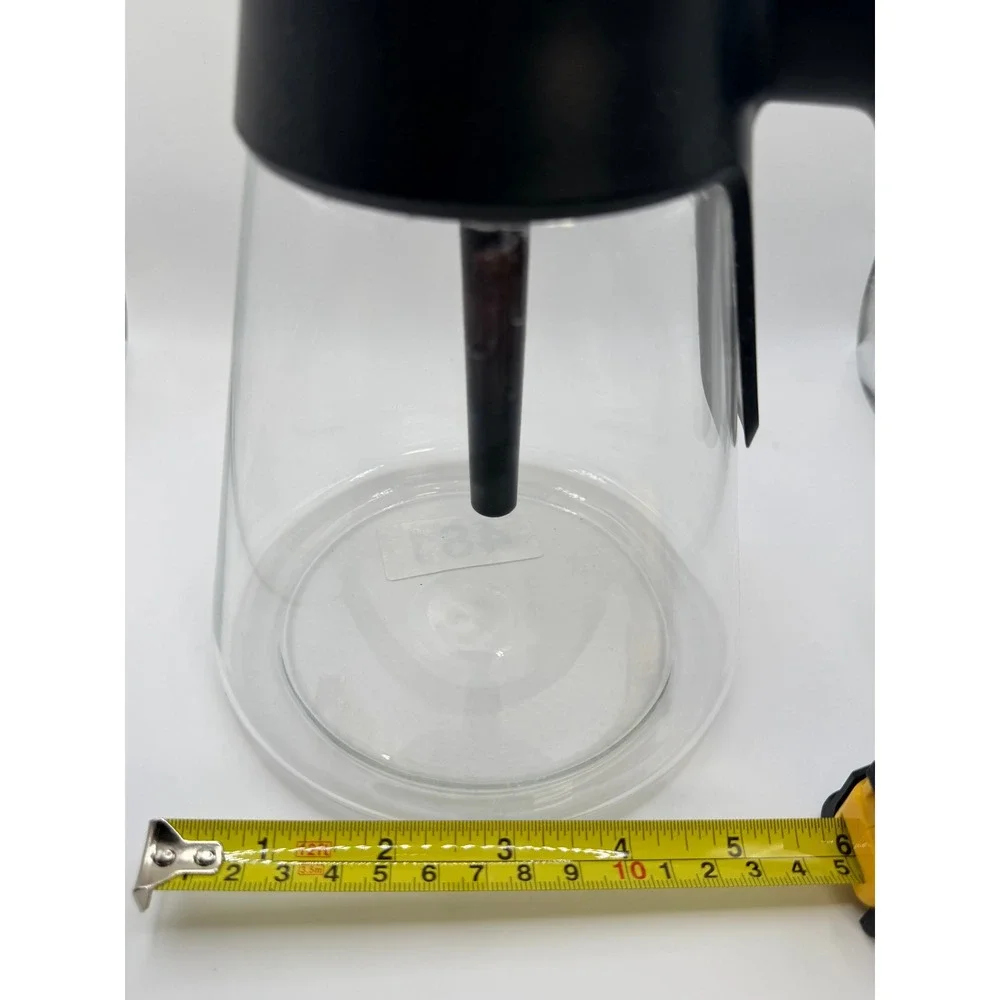 Ninja Glass Coffee Carafe Replacement Black Lid and Handle with Silver Accent